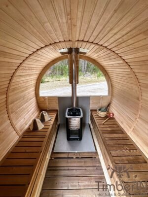 Sauna Finlandese Da Esterno A Botte Con Vasca Idromassaggio (2)