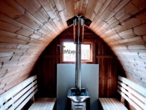 TimberIN Nordic Pod™ Porch – sauna da esterno a igloo con portico