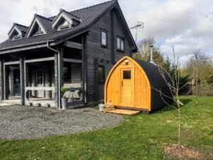 TimberIN Nordic Pod™ Custom – sauna da esterno a igloo
