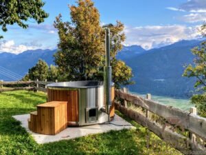 TimberIN Nordic Core™ – vasca idromassaggio da esterno con stufa a legna integrata