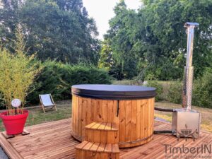 TimberIN Nordic™ External Comfort – vasca idromassaggio da esterno con stufa esterna