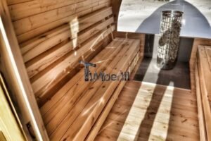 TimberIN Nordic Pod™ Porch – sauna da esterno a igloo con portico