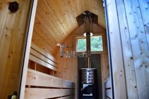 TimberIN Nordic Pod™ Porch – sauna da esterno a igloo con portico