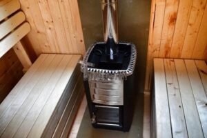 TimberIN Nordic Pod™ Porch – sauna da esterno a igloo con portico