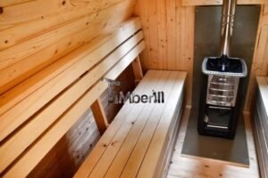 TimberIN Nordic Pod™ Porch – sauna da esterno a igloo con portico