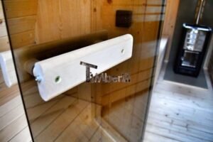 TimberIN Nordic Pod™ Porch – sauna da esterno a igloo con portico