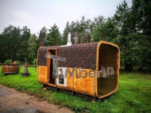 TimberIN Nordic Square Barrel™ – sauna da esterno quadrata