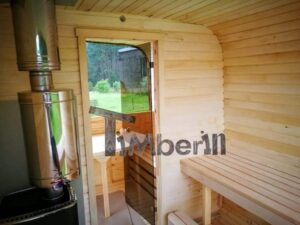 TimberIN Nordic Square Barrel™ – sauna da esterno quadrata