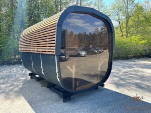 TimberIN Nordic Square Barrel™ – sauna da esterno quadrata