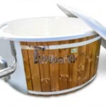 Wood Burning Hot Tub with Integrated Stove Wood Burning Hot Tub with Integrated Stove